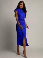 Vestido ajustado de color sólido con escote en V y diseño envolvente de moda europea y americana de 2025 para mujer - details 5
