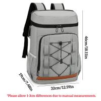 Mochila térmica de gran capacidad para hombre, bolsa de hombro de 20L, impermeable, para viaje, Camping, comida, Picnic, almuerzo - details 5