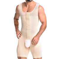 Camiseta interior para abdomen y pierna moldeadora de cuerpo para hombre - details 0