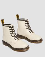 Botas con cordones de cuero liso 1460 de Dr. Marten Negro Unisex - details 1