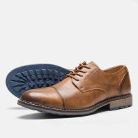 Zapatos casuales de negocios, tendencia retro, zapatos de cuero de gran tamaño. - details 54