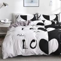 Juego de Funda de Duvet de Amantes Impresos Tamaño de Cama Cuadrado Funda de Edredón y Funda de Almohada Ropa de Cama sin Sábana - details 2