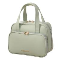 Bolsas de almacenamiento de cosméticos de gran capacidad, bolso de maquillaje de viaje impermeable a prueba de polvo, portátil con asa, bolsa de almacenamiento de artículos de tocador - details 4