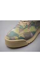 Zapatos hechos a mano de piel de vaca de primera capa con plataforma retro de camuflaje Forrest Gump - details 24