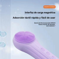 Cepillo de Limpieza Facial de Silicona Resistente al Agua Masajeador Ultrasónico de Belleza para Todos los Tipos de Piel Herramienta de Cuidado de la Piel Eléctrico Compressa Caliente - details 8