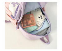 Nueva mochila para niñas, estudiantes de secundaria de escuela primaria, gran capacidad, alto valor, mochila versátil, mochila de color contrastante para mujeres - details 17