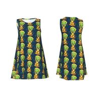 Vestido Duo de búho sin mangas informal para mujer, divertido pájaro verde, viajes personalizados, D-Duogos - details 98