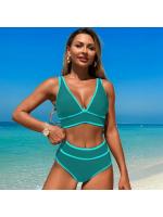 Nuevo traje de baño 2025, bikini con borde de tracción, traje de baño dividido deportivo para mujer - details 4