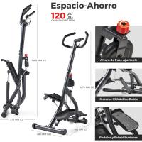 Stepper Giratorio con Manillar para Ejercicios en casa, Equipo Cardiovascular de bajo Impacto para un Entrenamiento Completo, con opción Escalador de Fitness Inteligente - details 15