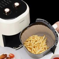 Freidora de aire de 1 piezas, olla de silicona para Pizza, pollo frito, sartén con calefacción, cesta para hornear, bandeja de cocina portátil, accesorios - details 7