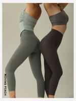 MOVING PEACH Pantalones de Capri Deportivos para Mujeres Cintura Alta Amigables con la Piel para Entrenamiento en el Gimnasio con Bolsillo Oculto Material Exterior 75% Nylon + 25% Spandex Adecuado para Yoga y Extensión - details 5