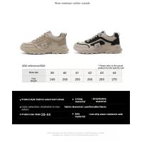 Zapatillas Casuales Para Hombre Con Plataforma Y Cordones Tenis Absorbente De Sudor Vestido Vulcado Estudiante Senderismo Zapatillas Hombre 2024 - details 3