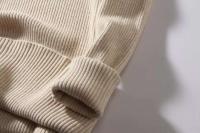 2023 Otoño e Invierno Casual Color sólido jersey de manga larga cuello redondo cuello alto suéter de punto a rayas para hombres - details 9