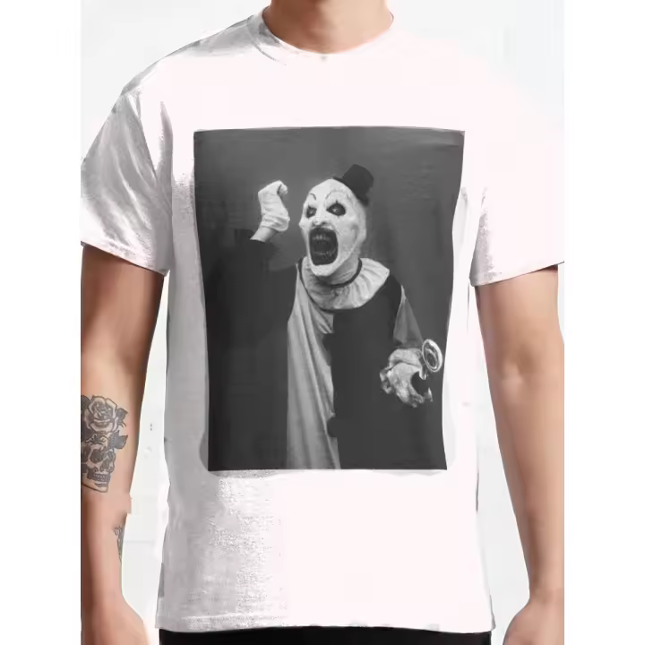 Camisetas con estampado gráfico alfabético para hombre de talla grande: cuello redondo suave, ajuste cómodo, tejido de punto ligero elástico - 1