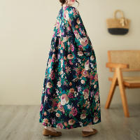 Vestido Vintage de Algodón de Manga Larga Talla Grande, Elegante y Suelto para Mujeres - details 50