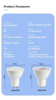 Bombillas de Punto LED Warm White Cold 8PCS GU10 Sin Parpadeo Reemplazable de 20W 50W - details 1