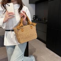 Bolso de Playa de Paja Tejida Ligero y Duradero Gran Capacidad para Vacaciones, Picnics, Uso Diario - details 7