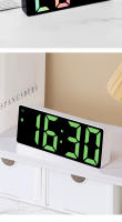 Reloj Despertador Recomendado Pila USB Doble Uso Espejo LED Colorido Reloj Despertador Inteligente Activado Por Voz Para Estudiantes - details 14