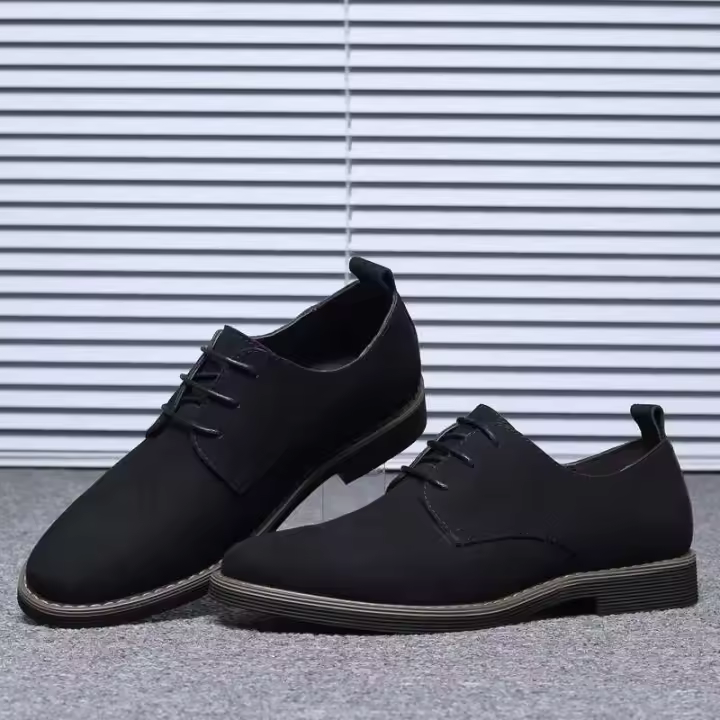 Conjunto de zapatos Wending talla 38-48, zapatos de hombre de malla OEM de cuero clásico de moda, zapatillas formales con cordones - 1