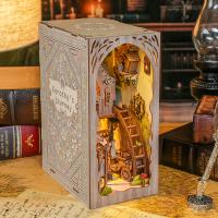 Rompecabezas 3D de Madera Kit de Construcción de Casa de Muñecas Mini Decoración de Escritorio Fancy Ideal Regalo de Holiday para Amigo y Amiga - details 5