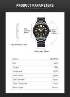 Reloj de Cuarzo CURREN 8450 Diseño de Lujo para Hombres Correa de Acero Inoxidable - details 8