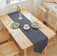 Bonenjoy, 1 pieza, camino de mesa de lino y algodón, Color sólido, decoración para mesa de comedor, banquete, mantel para el hogar, 30x16 0/30x18 0/30x21 0/30x240cm - details 4