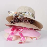 Sombrero de pescador con cinta a la moda para mujer, sombreros de sol informales para mujer, sombrero de paja para playa de verano - details 1