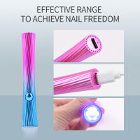 Hine secador de mano portátil, lámpara recargable por USB, luz LED UV de secado rápido para manicura, herramientas de barniz de Gel - details 3