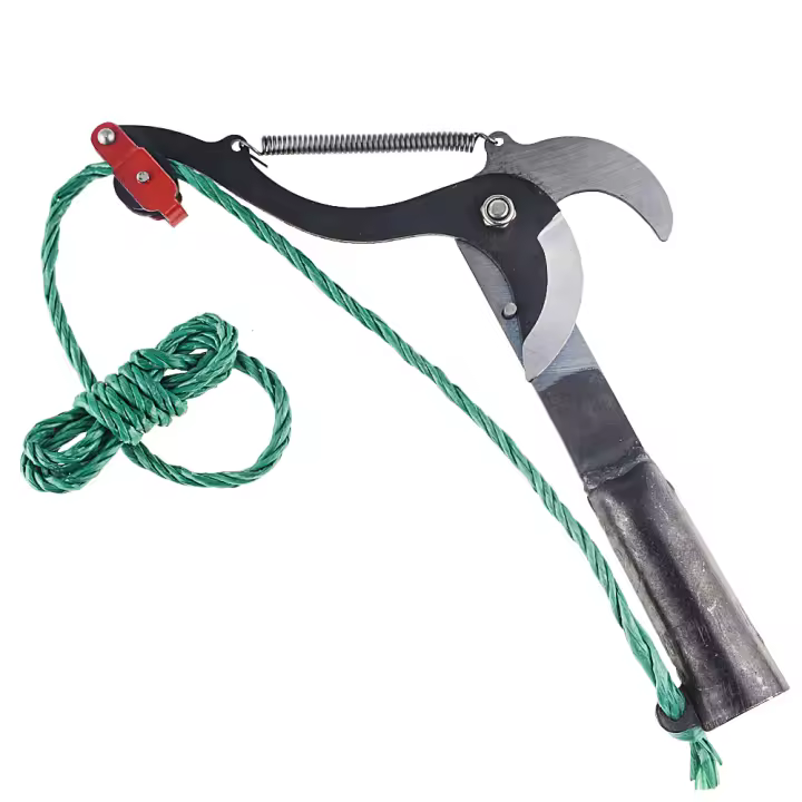 Tijeras de Poda de Árboles de Fruta Extensibles de Alta Altura Herramienta de Traper de Jardín con Cuerda - 1