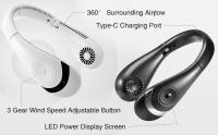 Miniventilador USB silencioso, dispositivo de ventilación con luz LED de potencia para acampar al aire libre viajar - details 0