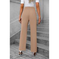 Pantalones elegantes de cintura alta para mujer, comodidad y estilo en primavera y otoño - details 10