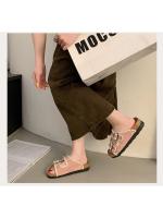 Chanclas de plataforma con suela gruesa para mujer, ropa de exterior de verano 2025, nuevas sandalias de playa para mujer - details 10