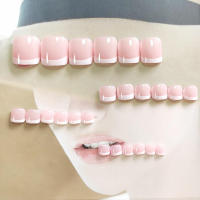 24 uñas postizas removibles de color rosa para mujeres y niñas con gel de gelatina, regalos de verano - details 4