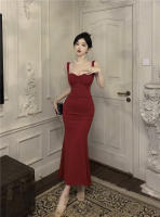 Elegante Vestido Largo de Noche Hepburn Ajuste Delgado, Acentuador de Figura - details 9
