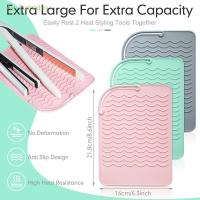 Almohadilla aislante multifuncional de silicona resistente al calor para alisador de pelo, rizador de calor, planchas planas - details 2
