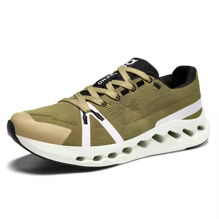 Zapatos para correr de choque lento zapatillas de deporte transpirable tejido con mosca zapatos de hombre - 1