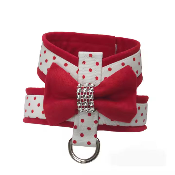 Arnés para Perro Pequeño Sweet Cherry - Blanco y Rojo, ideal para Mascotas - 1