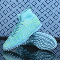 Tacos de fútbol de cuero genuino, plantilla de TPU de malla superior personalizable, EVA, venta al por mayor, tamaños de EE. UU., estilo favorito de los jugadores, nuevo diseño, 2024 - details 7
