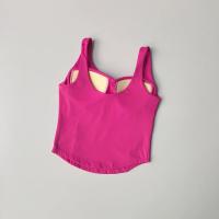 Sujetador deportivo de alta resistencia para mujer Camiseta sin mangas desnuda de yoga de alta elasticidad para uso externo - details 5