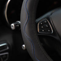 Protector para volante de coche sin anillo interior, ondulación en relieve, Universal, Circular, tipo D, para todas las estaciones, 1 ud. - details 3