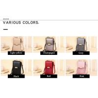 Bolsos de mensajero de cuero Pu de lujo para mujer, bolsos de hombro de salida, billetera para teléfono, bolsos cruzados pequeños sólidos con correa larga, nuevo - details 6