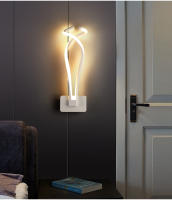 Lámpara LED de pared moderna para dormitorio, sala de estar, iluminación de pasillo interior, decoración de noche, AC85-265V, 24W - details 3