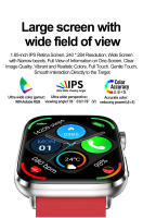 2025 Nuevo reloj inteligente NFC Seguimiento del sueño Salud Presión arterial Lipidos en la sangre Frecuencia cardíaca Llamada Bluetooth Reloj inteligente Reloj inteligente para hombres 4mini - details 2
