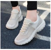 Zapatillas de deporte de moda de las mujeres ahuecadas hacia afuera ultra ligeras grandes de malla transpirable zapatos casuales de los zapatos de las mujeres - details 21