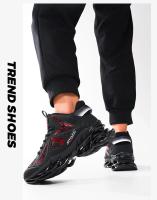 Zapatillas de ocio versátiles para hombre, zapatos deportivos ligeros y cómodos para caminar, zapatos para correr con hoja de grafiti a la moda, calzado masculino - details 16
