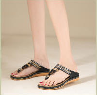 Sandalias planas ligeras y cómodas para mujer, de verano 2025, informales, de moda, para playa, tallas grandes. - details 4