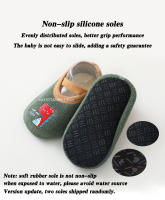 Calcetines antideslizantes para bebé recién nacido, zapatos de suelo de cuna cálidos con suela de goma para niños, niño pequeño, pie para niña, zapatillas para niños lindos - details 5