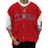 24 Ropa deportiva juvenil de béisbol Chaqueta de equipo de los Yankees de talla grande con cuello en V y manga corta - details 1