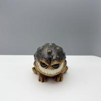 Figura de sapo pequeña y divertida creativa, artesanía de resina hecha a mano, estatua de rana de lluvia africana, escultura de Animal realista para regalo de amigos - details 3