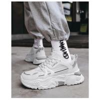 Zapatos informales de suela gruesa con panel de malla para hombre, zapatos para correr de suela blanda transpirables de verano, zapatos deportivos de moda para actividades al aire libre, zapatillas deportivas para hombre - details 15